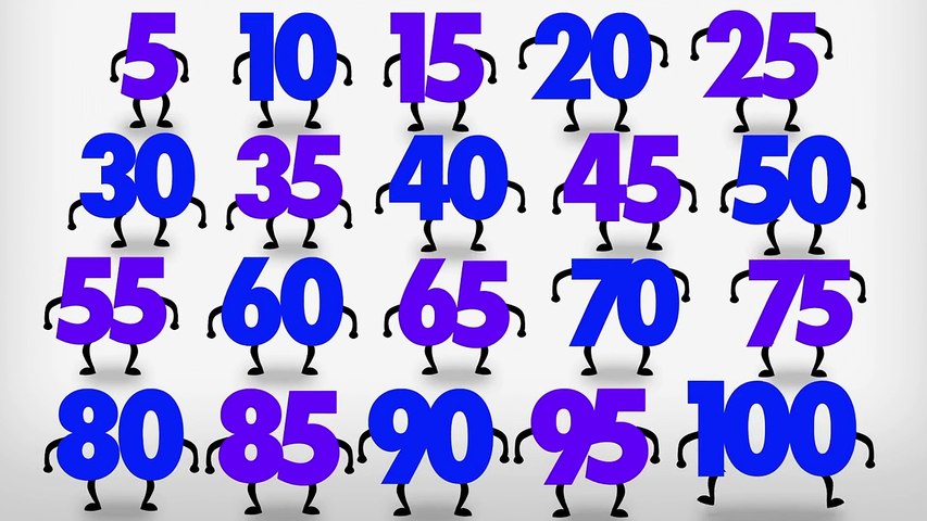 Counting by 5s Song to 100 – Counting to 100 by 5s - Count by 5 to 100 - Count to 100 by 5 for Kids