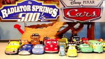 Pixar Cars Radiator Springs 500 Race Track with Cars from Disney