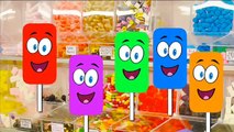 Lolly Ice Sweet Candy Finger Family Animation Nursery Rhyme Song with Surprise Eggs For Kids