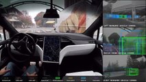 Tesla, amazing self-driving demonstration