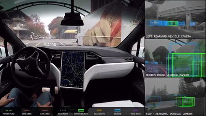 Tesla, amazing self-driving demonstration