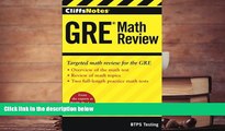 Read Book CliffsNotes GRE Math Review BTPS Testing  For Full