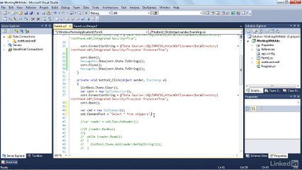 using ADO.NET in your Solution-RS