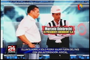 Ollanta Humala solo podrá viajar al extranjero con autorización judicial