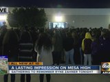 Mesa High School holds vigil for slain teacher