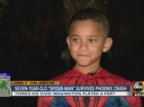 Young boy says being ‘Spiderman’ saved him after being struck by car