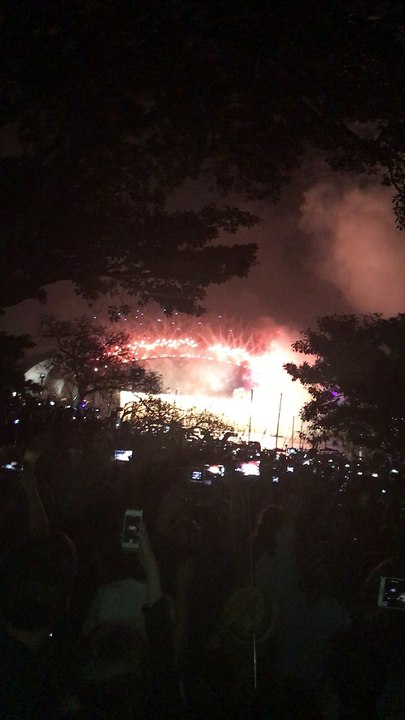 Feu d'artifice Nouvel an Sydney Macquaries Point