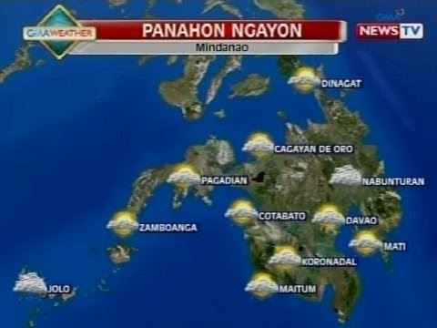 NTG: Malaking bahagi ng Mindanao, posibleng ulanin ngayong Miyerkules