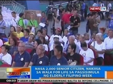 NTG: Nasa 2k senior citizens, nakiisa sa Walk for Life sa pagsisimula ng Elderly Filipino week