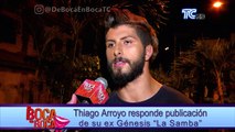 Guerra entre Thiago y “La Samba” Génesis continúa él responde a publicación que hizo ella