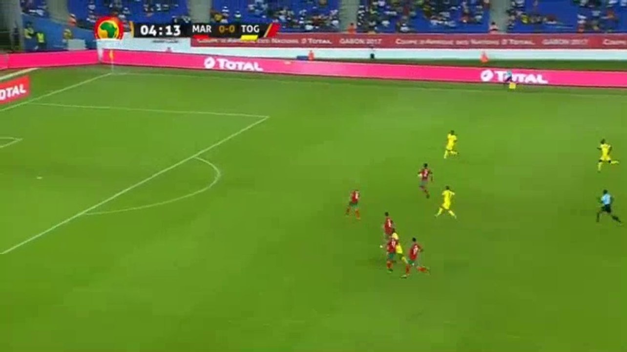 Mathieu Dossevi Goal - Morocco 0-1 Togo - 20.01.2017ᴴᴰ