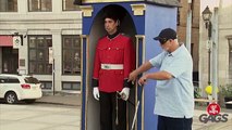 Blind Man Pisses On Royal Guard Prank! - Just For Laughs Gags