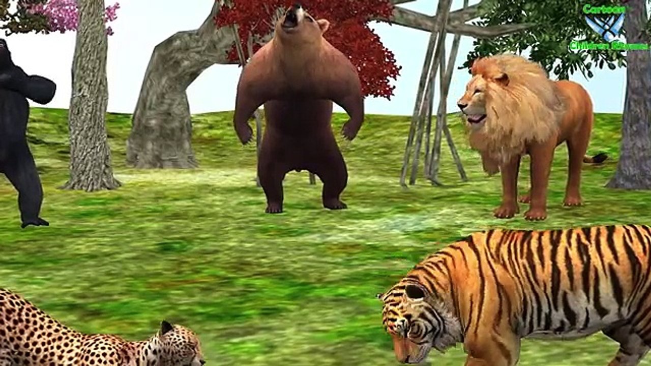 Gorilla Color Song Nursery Rhymes Collection || Gorilla 3D Animation Song For Children