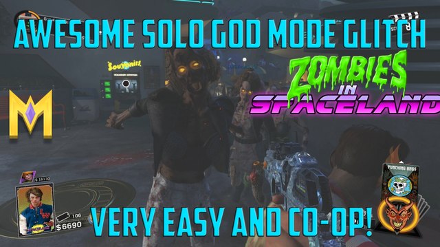 Zombies In Spaceland Glitches - AWESOME Solo God Mode Glitch - Solo & CO-OP Solo God Mode Glitches
