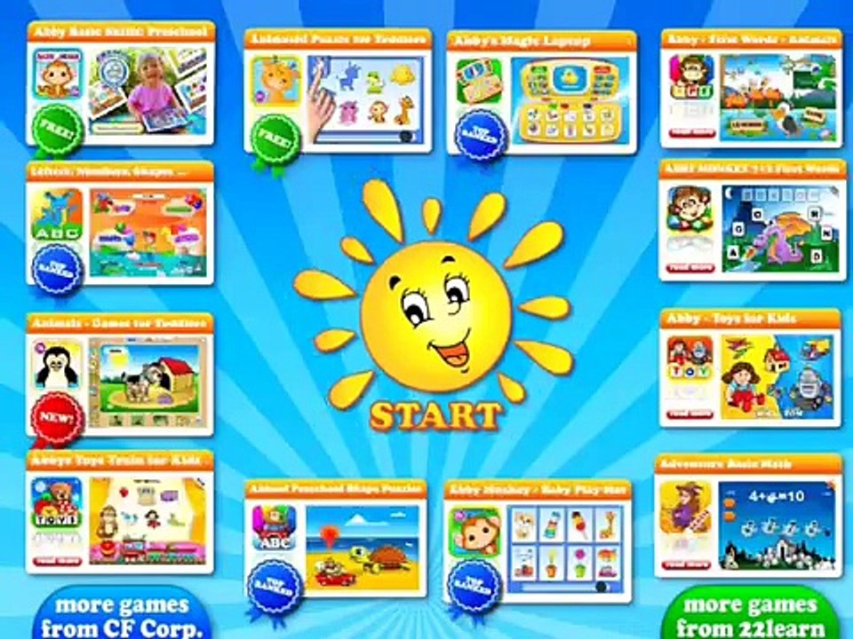 Animal Train First Word by 22 Learn - Brief gameplay MarkSungNow