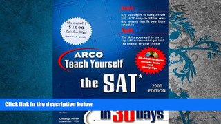 Read Book ARCO Teach Yourself the SAT in 30 Days Thomas H. Martinson  For Free