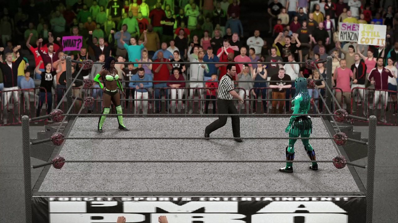 WWE 2K17 naomi v galactic queen