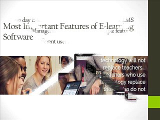 Most Important Features of E-learning Software