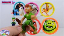 Learn Colors Angry Birds Movie Nick Jr Paw Patrol Disney Pokemon Surprise Egg and Toy Collector SETC