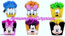 Mickey Mouse Club Surprise Eggs Play-Doh Dippin Dots Toy Surprises! Learn Colors!