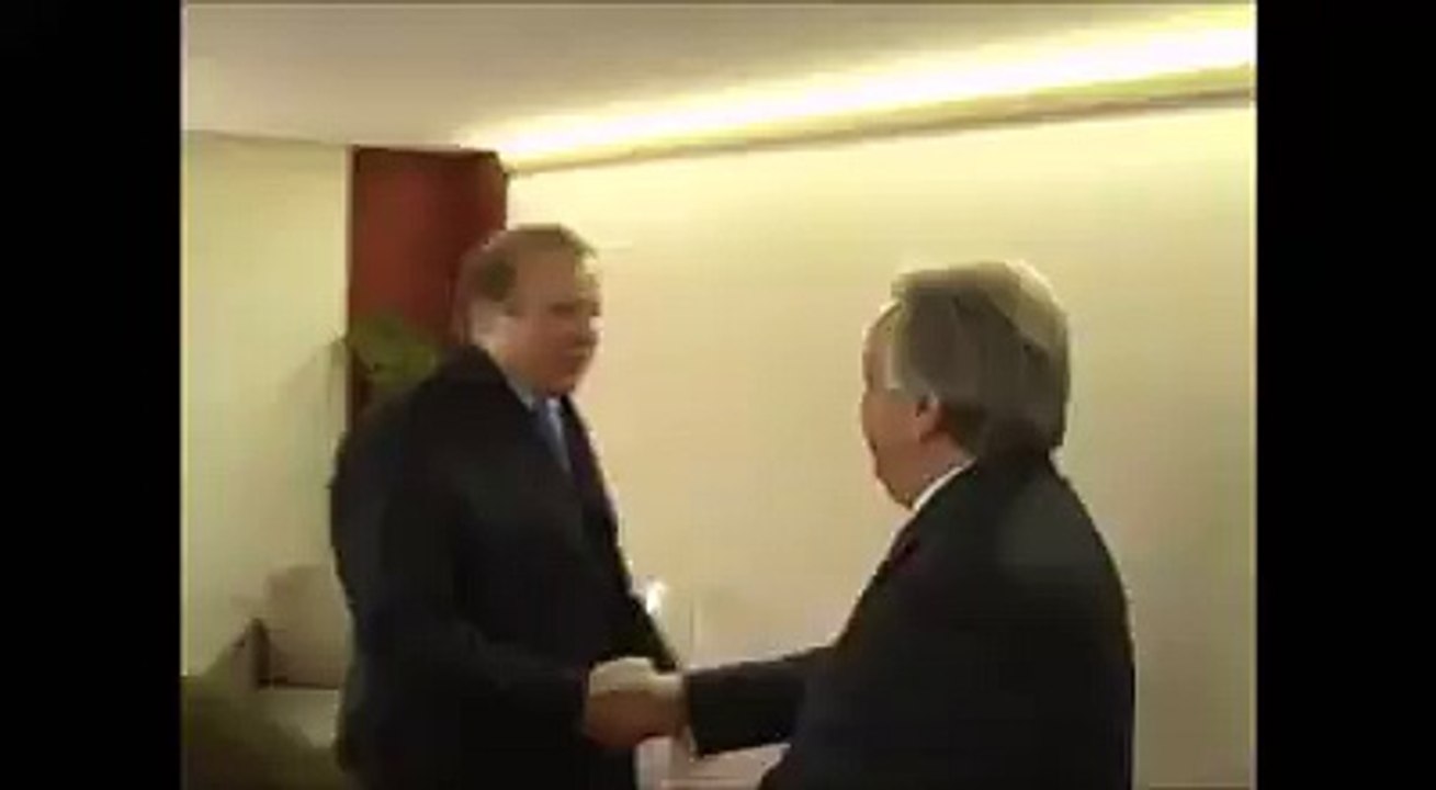 Prime Minister Muhammad Nawaz Sharif meeting with UN Secretary General Antonio Guterres