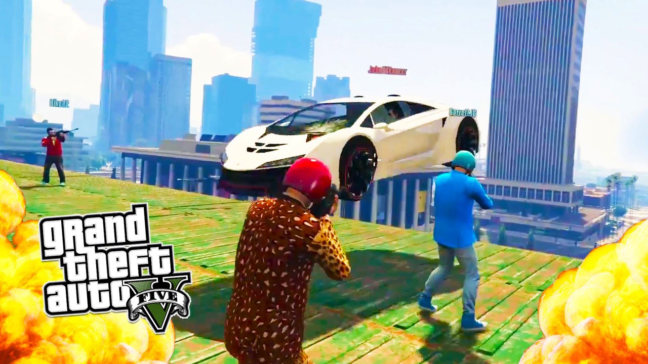 SNIPERS vs STUNTERS #5! (GTA 5 Funny Moments)