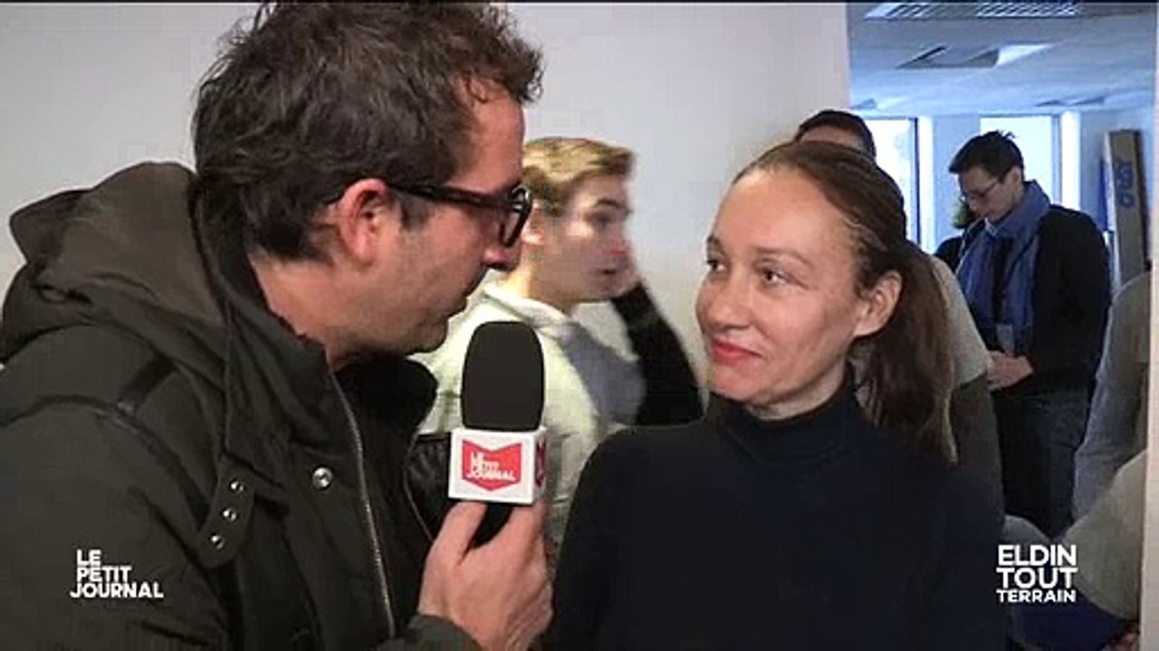 Cyrille Eldin retrouve Laurence Haïm dans le QG d'Emmanuel Macron - Regardez