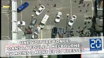 Une voiture fonce dans la foule à Melbourne: Au moins 3 mort et 20 blessés