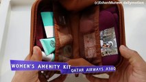 Qatar Airways Business Class Amenity Kits | BRICS Men's Kit | Women's Kit | Armani Men's Kit
