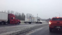 C'etait pas un jour à sortir en camion... Trop de verglas