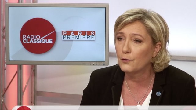 L'hypothèse que je tombe contre Emmanuel Macron au second tour est crédible Marine Le Pen (20/01/2017) Partie 1