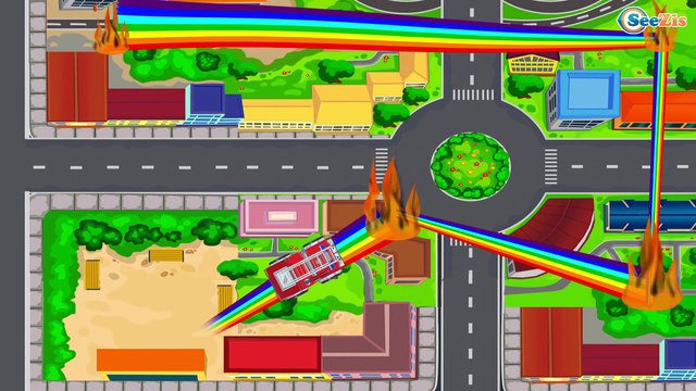 Polis arabası, Yarış Arabaları ve Kamyon Akıllı Arabalar - Eğitici Çizgi Film - Türkçe İzle