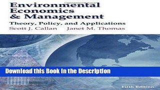 Download [PDF] Environmental Economics   Management Theory, Policy, and Applications Full Ebook