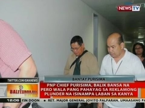 PNP Chief Purisima, balik bansa na pero wala pang pahayag sa kaso laban sa kanya