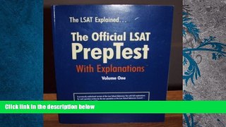 Read Book The Official LSAT Prep Test with Explanations Volume 1   For Kindle