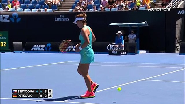 Avustralya Açık 2017: Barbora Zahlavova Strycova - Andrea Petkovic (Özet)
