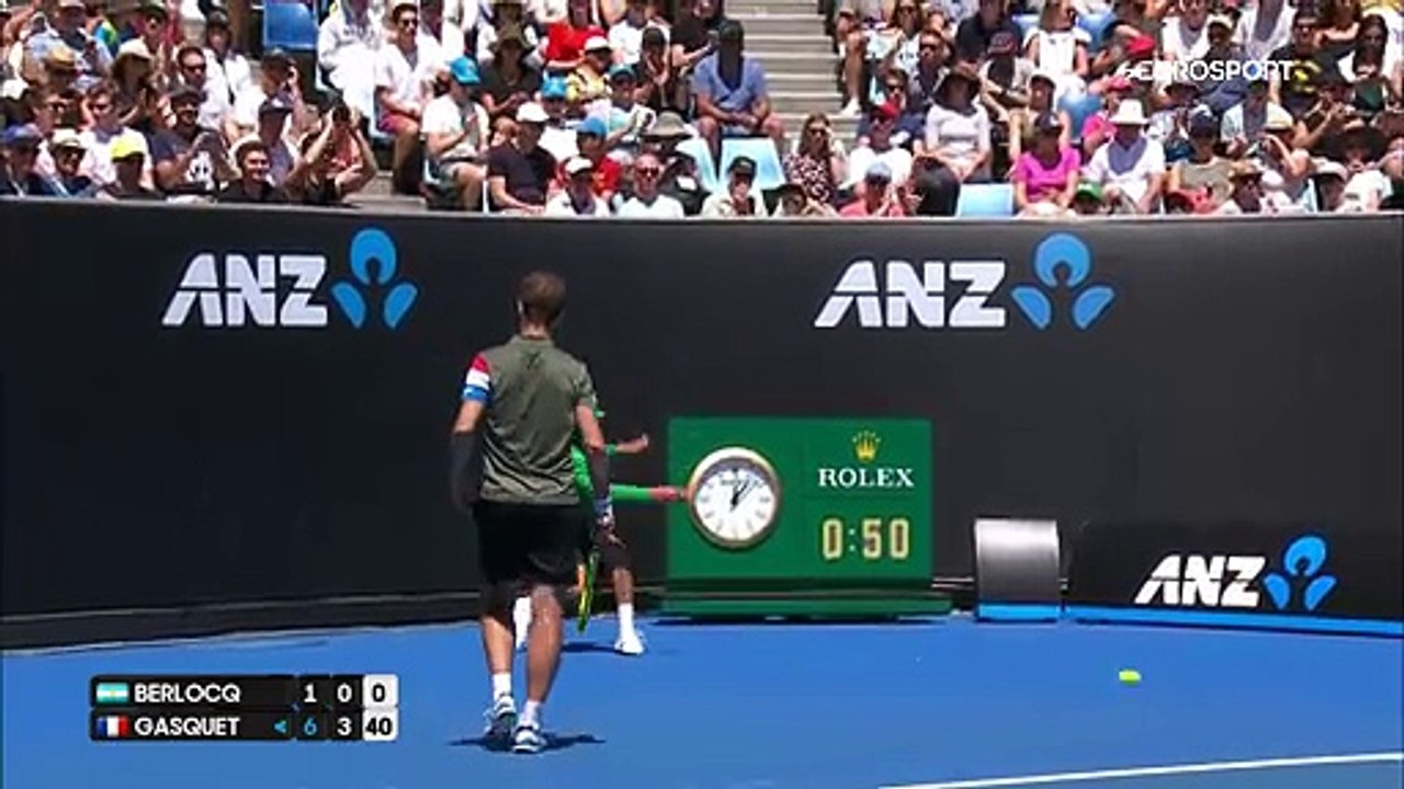 Avustralya Açık 2017: Carlos Berlocq - Richard Gasquet (Özet)