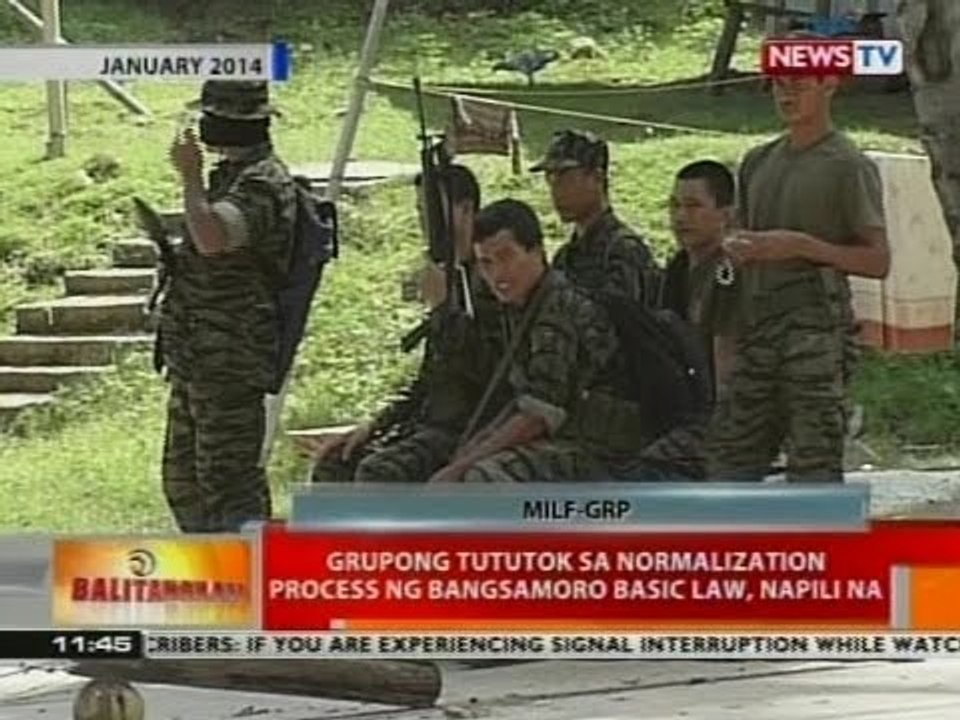 BT: Grupong tututok sa normalization process ng Bangsamoro Basic Law, napili na