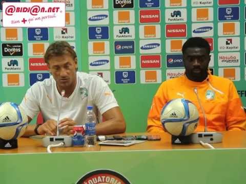 CAN 2015: Hervé Renard et Kolo T en conférence avant le match contre le Cameroun