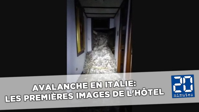 Avalanche en Italie: Les premières images de l'hôtel