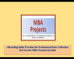 eBranding India Provides the Professional Data Collection Services for MBA Projects in India