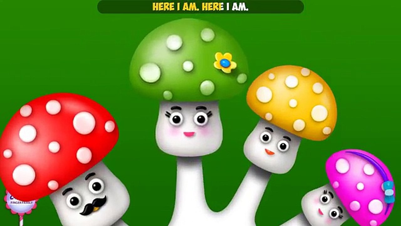 The Finger Family Mushroom Family Nursery Rhyme | Cake Pop Finger Family Songs