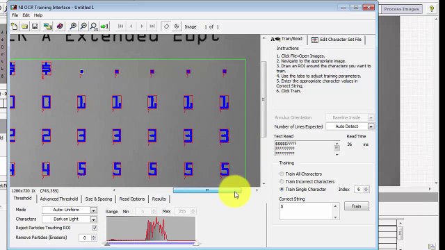 NI Vision- OCR (Optical Character Recognition) Training