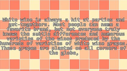 Everything You Need To Know About The Basics of White Wine