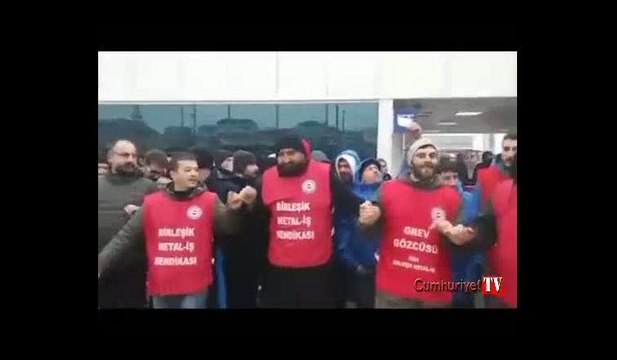 Metalde büyük direniş.... Dalga dalga büyü gel, grev grev yürü gel