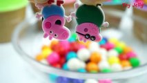 Rainbow Colors Bubble Gum Icecream Surprise Toys Peppa Pig KungFu Panda Doraemon Ben10 Monster Toy