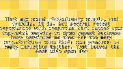 Powerful Marketing Starts By Fulfilling Promises