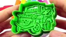 Play & Learn Colors with Play Dough Fun & Creative for Children & Kids Disney Cars Vehicle Molds