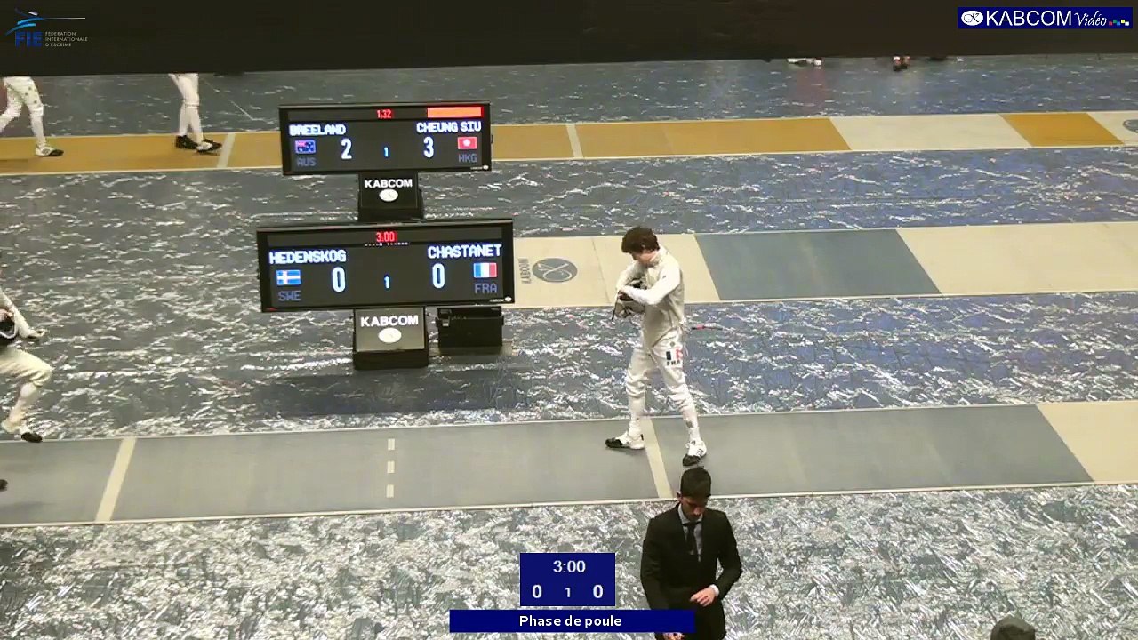 CIP 2017 - Poule CHASTANET (FRA) vs HEDENSKOG (SWE)