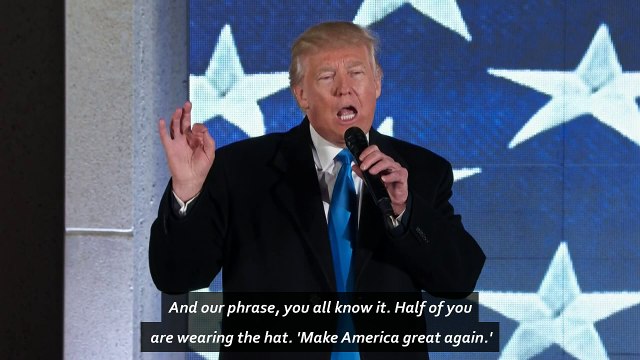 Trump adresses crowd at his inauguration concert and dinner